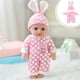 thumbnail image 5 of Muñeca Reborn realista de 30 cm con pelo rizado | Extremidades giratorias y ropa lavable | Juguete de simulación de PVC suave para niños a partir de 3 años | Regalo para casa de juegos, rompeca, 5 of 5