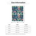 thumbnail image 4 of Throw Blanket for Couch Sofa and Bed, Colorful flowers AA Super Soft Plush Throw Blanket, Fuzzy Cuteness Comfy Warm Washable Flannel Blanket & Throws for All Season 80"x60", 4 of 5