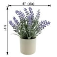 thumbnail image 3 of Mainstays 8.5-inch Indoor Purple Lavender Artificial Flower in Plastic Pot., 3 of 8