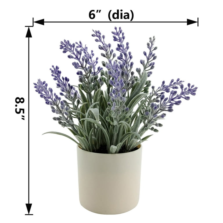 Mainstays 8.5-inch Indoor Purple Lavender Artificial Flower in Plastic Pot.  - Walmart.com