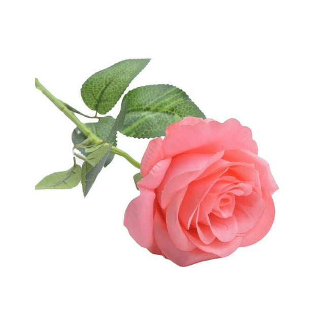 20 Pieces/Kit Fake Roses Portable Solid Color Simulation Household Wedding Party Artificial Flower Branch Photography Prop