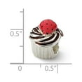 thumbnail image 3 of Fancy Bead White Sterling Silver Themed 9.09 mm 8.18 Reflections Enameled Strawberry Cupcake Bead, 3 of 3