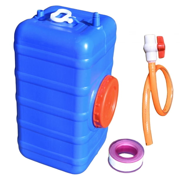 Contenedor de agua potable Jarra de almacenamiento de agua potable espesada para barbacoa de coche color azul 95 gatos