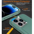 thumbnail image 3 of Diverbox for 14 iPhone Pro Max Case [Shockproof] [Dropproof] [Tempered Glass Screen + Camera Lens Protector],Heavy Duty Protection Phone Case Cover for iPhone 14 Pro Max (Pine Green), 3 of 6