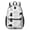 Sleeping Cat White, variant on Rainbow Cat and Flower White Pattern 17" School Backpacks for Teens,Waterproof Oxford Fabric,S-Shape Padded Straps for School,Travel,Hiking,Camping