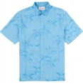 thumbnail image 2 of Kahala Men's Palm Shades Hawaiian Aloha Shirt, Sky Blue, 2 of 4