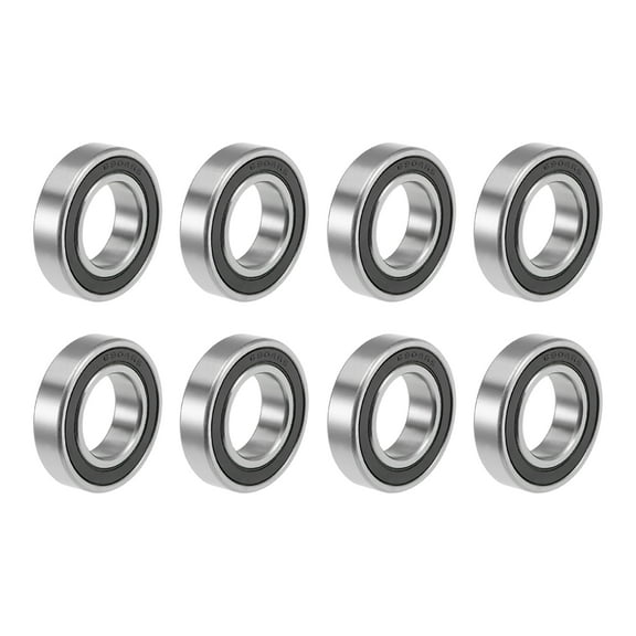 6904-2RS Deep Groove Ball Bearings Z2 20mmx37mmx9mm Double Sealed Carbon Steel 8pcs