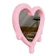 thumbnail image 2 of Espejo Decorativo de Pared en Forma de Corazón Rosa, 2 of 4