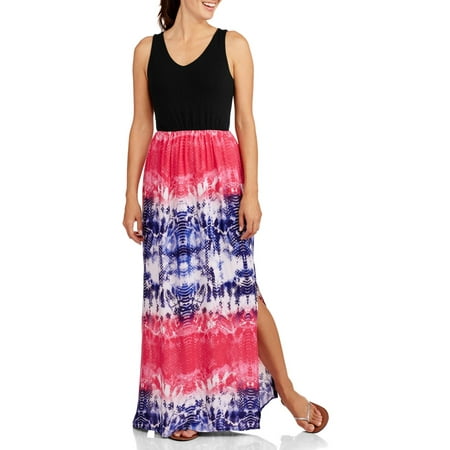 Faded Glory Women S Knit To Woven Maxi Dress Faded Glory Women S Knit To Woven Maxi Dress