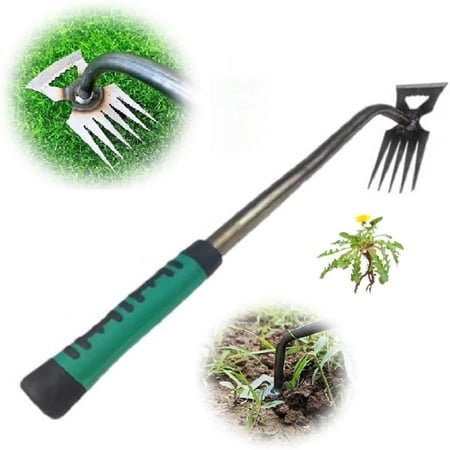 2024 Must-Have Essential Upgraded Multifunctional Portable Gardening Tools - Efficient Handy 5 Teeth Manganese Steel Weed Uprooters for Enhanced Yard Farm - Multifunctional Weeding Weeder