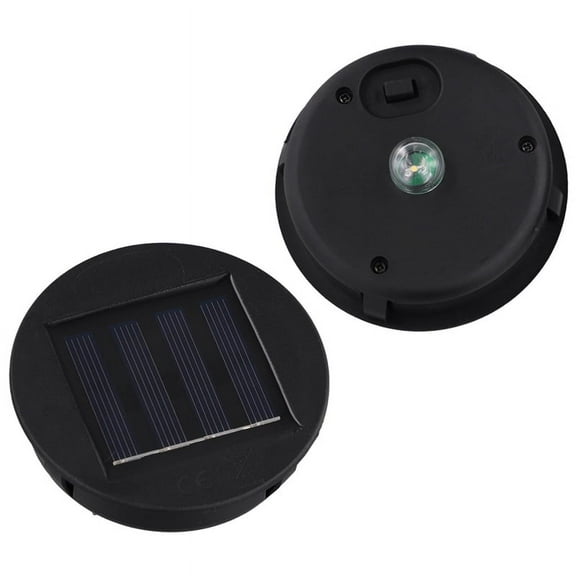 2 Pack Solar Lights Replacement Top Solar Panel Lantern Lid Lights , Lantern Light Replacement , Garden Patio Decor