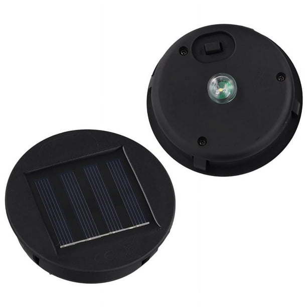 Paquete de 2 Luces Solares de Reemplazo Superior Panel Solar Linterna Tapa Luces, Reemplazo de Luz de Linterna, Decoración de Patio de Jardín