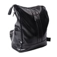 thumbnail image 2 of Mochila de cuero PU para mujer, informal, de moda, ajustable, de gran capacidad, para trabajo de oficina, de cuero PU negro, 2 of 15