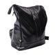thumbnail image 2 of Mochila de cuero PU para mujer, informal, de moda, ajustable, de gran capacidad, para trabajo de oficina, de cuero PU negro, 2 of 15