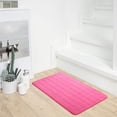 thumbnail image 5 of PYPESEEWY Warehouse - Alfombra de baño de espuma viscoelástica, ultrasuave y antideslizante, color rosa y verde, decoración de habitación, alfombrillas de baño de lujo para el suelo del baño,, 5 of 5