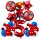 thumbnail image 1 of Decoraciones de fiesta de cumpleaños de SpiderMan para niños, globos de papel de aluminio de látex, tema de araña, suministros para eventos, vajilla desechable, 1 of 5