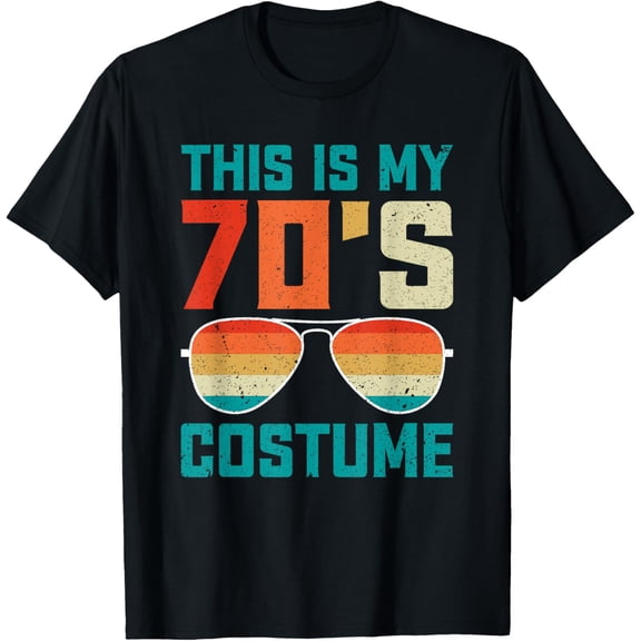 Retro This Is My 70's Costume Funny 70's Party Vintage T-Shirt