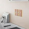 thumbnail image 5 of Yayeee Toggle Light Switch Wall Plate 2-Gang 4.56"x4.48" Decorative Outlet Cover, Pink and Yellow Striped Pattern, 5 of 7