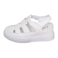 thumbnail image 1 of Bmisegm 2024 Summer Women's Wedge Heel Thick Sole with Elevated Hollow Out Fashion Sports Sandals Womens Sandals Summer White 7.5, 1 of 8