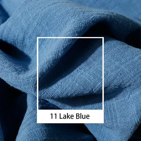 

Reduced！Samansag 3m Soft DIY Crafts Linen Cloth Sewing Textile For Clothes Thin Tablecloth Solid