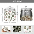 thumbnail image 2 of Yayeee Ashtray with Lid for Cigarette Smokeless Stainless Steel Home Ash Holder, Green Christmas House, 2 of 7