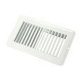thumbnail image 3 of 4" x 8" Floor Register, Undampered, Metal, White, 3 of 4