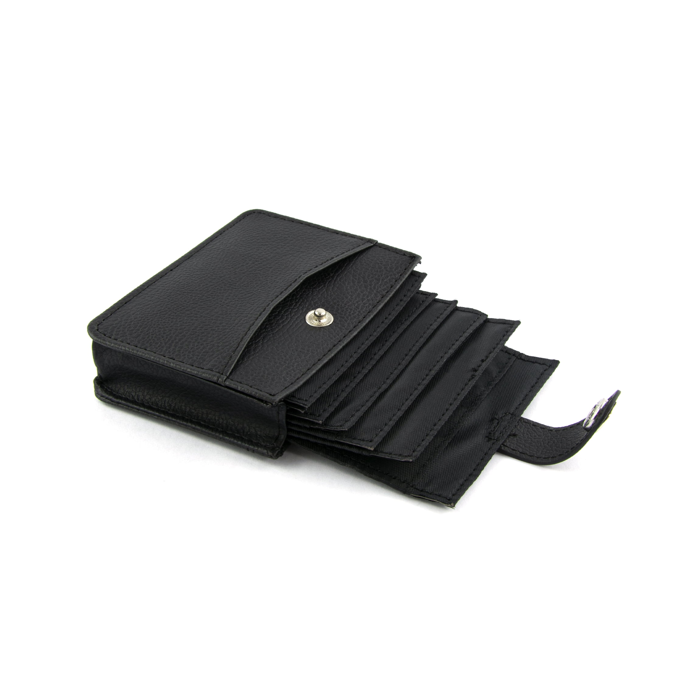Gold Coast Black Easy Access Vertical Wallet with Expandable Card