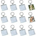 thumbnail image 1 of 25Pcs Clear Acrylic Photo Keychains Blank Square Shape Picture Frame Keychain Keyring Insert Personalized Keychain Snap in Insert Key Chain Keyrings, 1 of 5