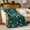 Green Snowman & Gingerbread Man, variant on ICEANT 50x60 inch Christmas Fleece Throw Blanket for Home Decor: Red and White Elk Pattern Design on Luxurious Plush Fabric, Perfect for Snuggling on Sofa, Chair or Bed