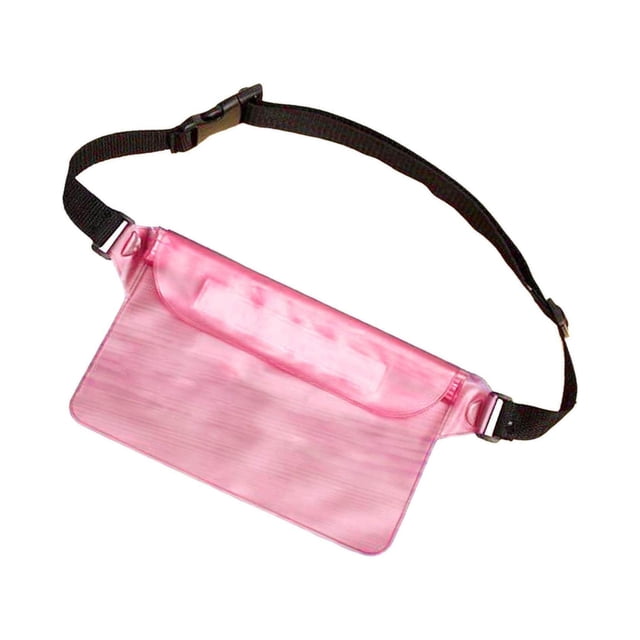 facefd Pochette de Natation Imperméable Sac à Sec avec Sangle de Taille Réglable Rose