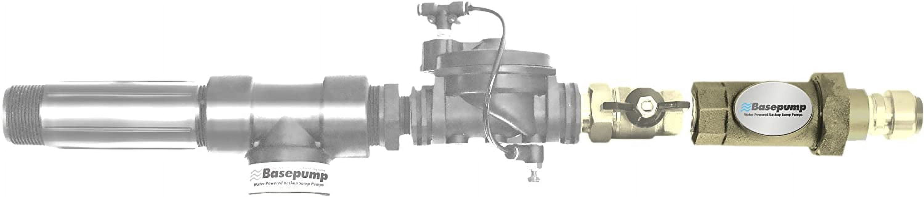 725 GPH Premium Residential Water Powered Backup Sump Pump with Water Alarm and Install Kit