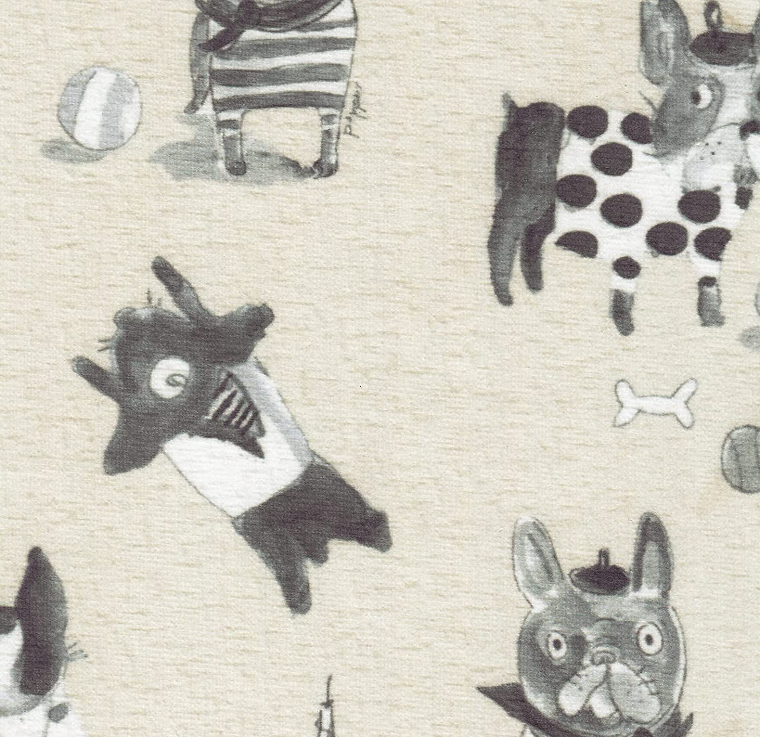 HomePop Pet Bed, French Bulldog Print