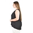 thumbnail image 2 of Blusa sin manga con encaje Roman Fashion /Tallas Extras, 708 (Negro) negro 38, 2 of 5