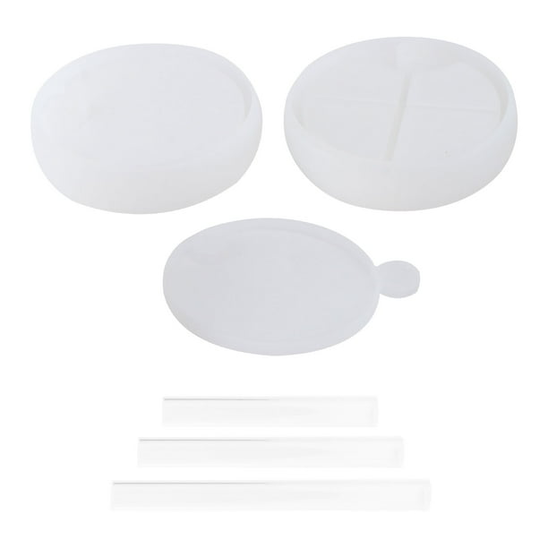 unbranded 6Ud De Silicona Para Resina Epóxica Caja De Almacenaje Flexible Para Manualidades