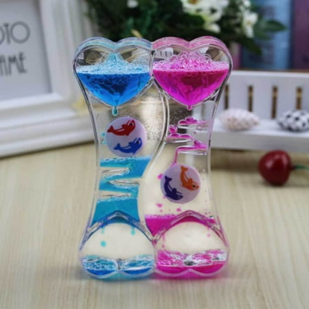 

1pc Liquid Hourglasses Dynamic Transparent Oil Drop Timer Hour Glass Decoration for Home New