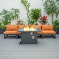 thumbnail image 3 of Patio Furniture Set Outdoor 5 Piece Chairs & Fire Pit Table - Modern Sectional Seating, 3 of 5