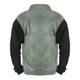 thumbnail image 3 of CQONEPT Men's Fleece Lined Sweatshirts Color Block 1/4 Zip Pullover Winter Fashion Clothes with Pockets Gray S, 3 of 3