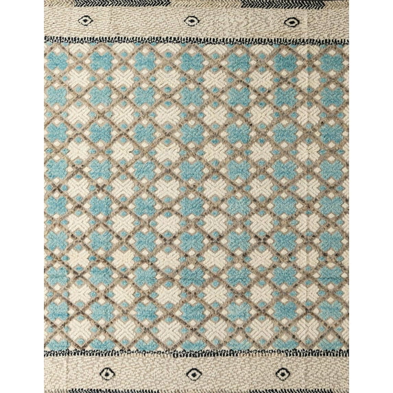 Ahgly Company Machine Washable Indoor Rectangle Abstract Khaki Green Area Rugs, 5' x 7'