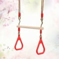 thumbnail image 3 of SHISUYAN Wooden Swing Obstacle Course Swing Gymnastic Rings Outdoor Climbing Ring Obstacle Rings Swing Toys Set Backyard Play Sets, 3 of 9