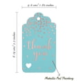 thumbnail image 5 of Inkdotpot Pack Of 100 Real Rose Gold Foil Paper Tags ThankYou Bridal Shower-Baby Shower-Retirement-Wedding-Birthday Favor Hang Tags, 5 of 6