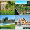 thumbnail image 5 of Lilypelle Plastic Garden Fence Roll, 40in x 100ft Snow Fence with 30 Steel Stakes, Reusable Temporary Safety Fencing Netting Animal Barrier for Dogs Poultry Deer Backyard, Black, 5 of 6