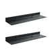 thumbnail image 1 of 2X Estante Flotante de Pared Negro para Cocina, BañO, Estante de Almacenamiento, Espejo, Estantes de Esquina de Ducha de Metal, Armario Organizador, Hogar B, 1 of 5