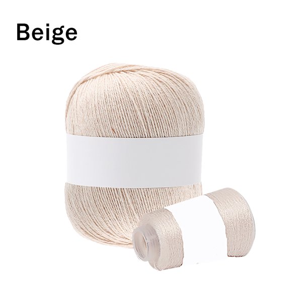 Hilo de tejer Cuerda de tejer mezclada Cordón de macramé grueso para manualidades de ganchillo Cuerda para hacer bricolaje, beige seitruly HA000409-08B
