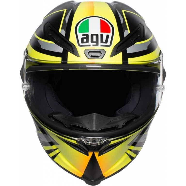 AGV Corsa R Mir Winter Test 18 Motorcycle Helmet Yellow Black LG
