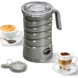 CACAGOO 8.5oz Electric Milk Frother and Steamer, 4 in 1 Milk Steamer for  Latte, Cappuccinos, Macchiato, Drinks 