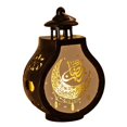 thumbnail image 2 of Linterna LED colgante decorativa para Ramadán, linterna Eid Mubarak, linterna de vela para Ramadán, para festivales, salas de estar y interiores. Negro, 2 of 9