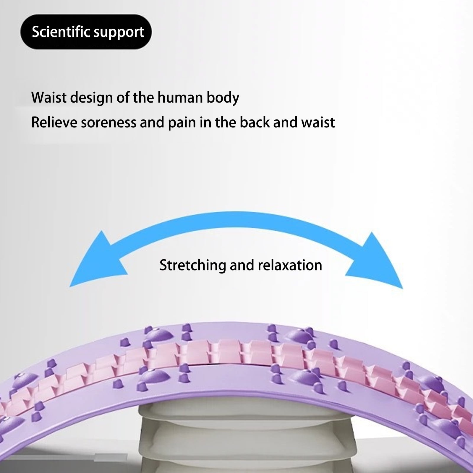 Adjustable Back Massager Postures Corrector With 53-120mm Height Adjustment For Training And Muscle Relaxation
