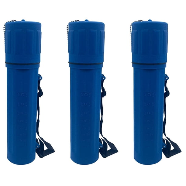 3X Contenedor de Tubo de Almacenamiento de Varilla de Electrodo de Soldadura con Protector Azul de 10 Libras, Contenedor con Correas y Cadena