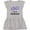 AC-Heather Grey, variant on I Love Colorado Columbine Flowers Girls Toddler Dress