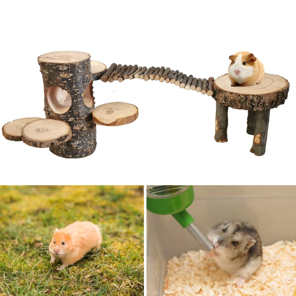 Hamster Platform Cage Ladder Toy Small Climbing Ladder Cage Grinding Jumping Exercise Platform